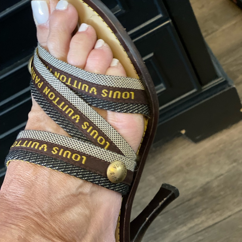 LOUIS VUITTON Logo Sandals